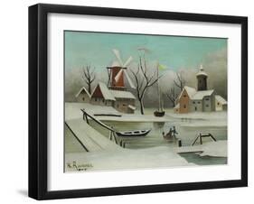 Winter (L'Hiver), 1907-Henri Rousseau-Framed Giclee Print