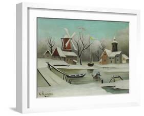 Winter (L'Hiver), 1907-Henri Rousseau-Framed Giclee Print