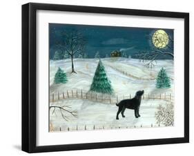 Winter Labrador-Tina Nichols-Framed Giclee Print