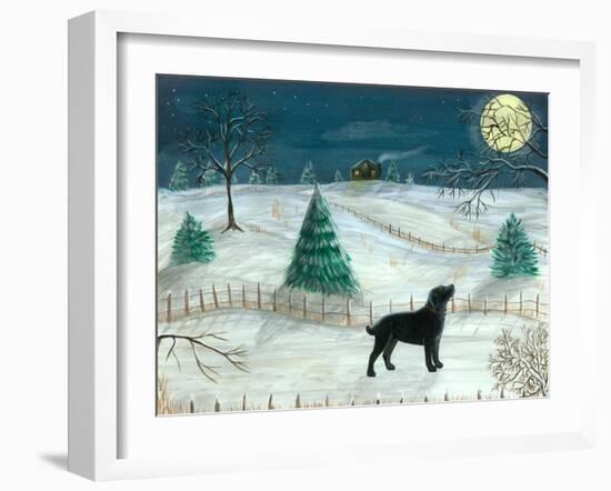 Winter Labrador-Tina Nichols-Framed Giclee Print