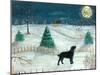 Winter Labrador-Tina Nichols-Mounted Giclee Print