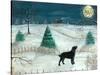 Winter Labrador-Tina Nichols-Stretched Canvas