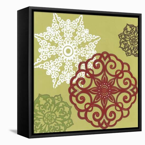 Winter Lace I-June Erica Vess-Framed Stretched Canvas