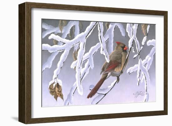 Winter Lady - Cardinal-Wilhelm Goebel-Framed Giclee Print