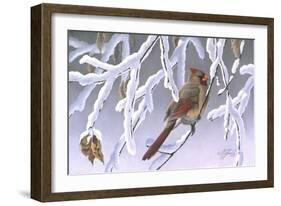 Winter Lady - Cardinal-Wilhelm Goebel-Framed Giclee Print