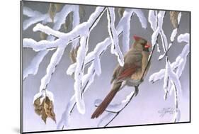 Winter Lady - Cardinal-Wilhelm Goebel-Mounted Giclee Print