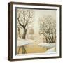 Winter Lake Square-Arnie Fisk-Framed Art Print