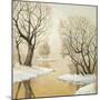 Winter Lake Square-Arnie Fisk-Mounted Art Print