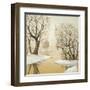 Winter Lake Square-Arnie Fisk-Framed Art Print