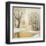 Winter Lake Square-Arnie Fisk-Framed Art Print