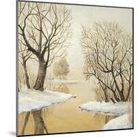 Winter Lake Square-Arnie Fisk-Mounted Art Print