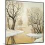 Winter Lake Square-Arnie Fisk-Mounted Art Print