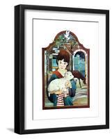 Winter Lamb - Child Life-Len Ebert-Framed Premium Giclee Print