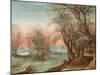 Winter Landscape, 1610 (Oil on Panel)-Denys van Alsloot-Mounted Giclee Print