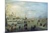 Winter Landscape, 1630-1634-Hendrick Avercamp-Mounted Giclee Print