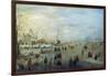 Winter Landscape, 1630-1634-Hendrick Avercamp-Framed Giclee Print