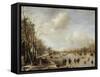 Winter Landscape, 1645-Aert van der Neer-Framed Stretched Canvas