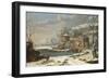 Winter Landscape, 1674 (Oil on Canvas)-Johann Oswald Harms-Framed Giclee Print