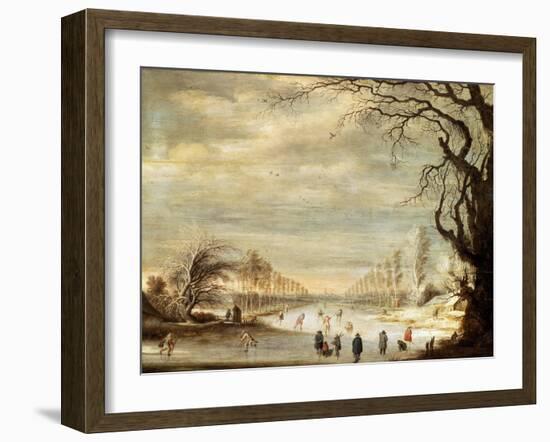 Winter Landscape, 17th Century-Gysbrecht Leytens-Framed Giclee Print