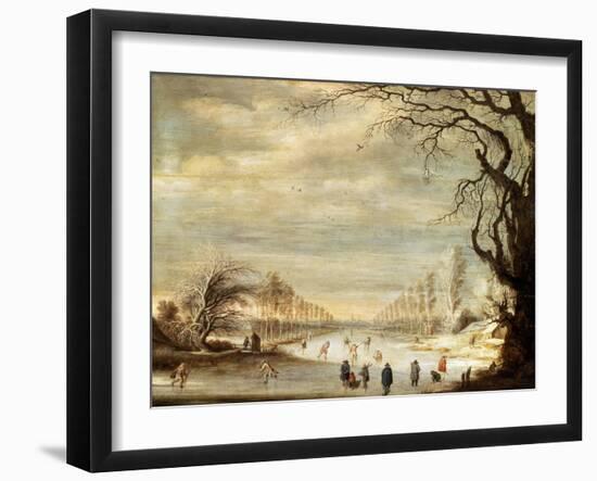 Winter Landscape, 17th Century-Gysbrecht Leytens-Framed Giclee Print