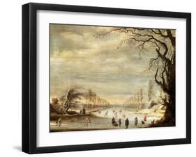 Winter Landscape, 17th Century-Gysbrecht Leytens-Framed Giclee Print