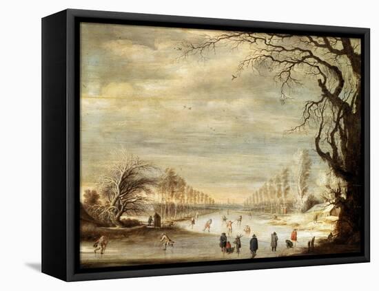 Winter Landscape, 17th Century-Gysbrecht Leytens-Framed Stretched Canvas