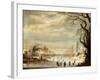 Winter Landscape, 17th Century-Gysbrecht Leytens-Framed Giclee Print