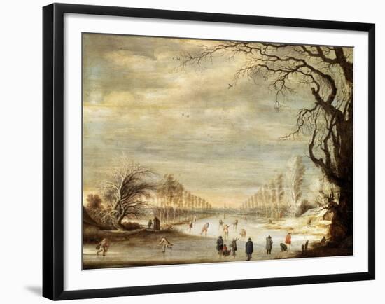 Winter Landscape, 17th Century-Gysbrecht Leytens-Framed Giclee Print