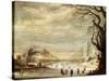 Winter Landscape, 17th Century-Gysbrecht Leytens-Stretched Canvas