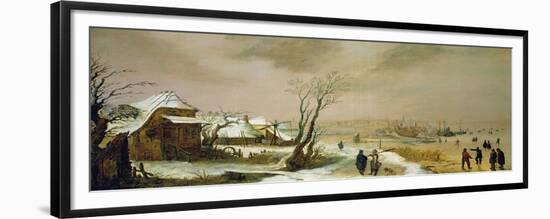 Winter Landscape, 17th century-Adam Van Breen-Framed Giclee Print