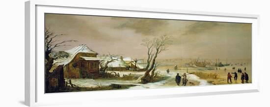 Winter Landscape, 17th century-Adam Van Breen-Framed Giclee Print