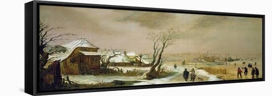 Winter Landscape, 17th century-Adam Van Breen-Framed Stretched Canvas