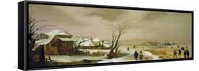 Winter Landscape, 17th century-Adam Van Breen-Framed Stretched Canvas