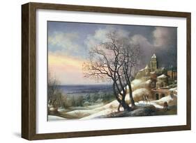 Winter Landscape, 17th Century-Daniel van Heil-Framed Giclee Print