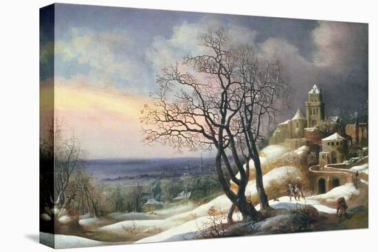 Winter Landscape, 17th Century-Daniel van Heil-Stretched Canvas