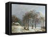 Winter Landscape, 1835-38-Barend Cornelis Koekkoek-Framed Stretched Canvas