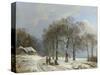 Winter Landscape, 1835-38-Barend Cornelis Koekkoek-Stretched Canvas