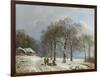 Winter Landscape, 1835-38-Barend Cornelis Koekkoek-Framed Art Print