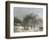 Winter Landscape, 1835-8-Barend Cornelis Koekkoek-Framed Giclee Print