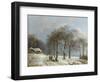 Winter Landscape, 1835-8-Barend Cornelis Koekkoek-Framed Giclee Print