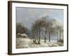 Winter Landscape, 1835-8-Barend Cornelis Koekkoek-Framed Giclee Print