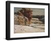 Winter Landscape, 1865-70 (Oil on Canvas)-Gustave Courbet-Framed Giclee Print