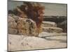 Winter Landscape, 1865-70 (Oil on Canvas)-Gustave Courbet-Mounted Giclee Print