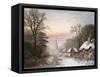 Winter Landscape, 1869-Charles Leaver-Framed Stretched Canvas