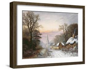 Winter Landscape, 1869-Charles Leaver-Framed Giclee Print