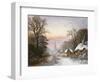 Winter Landscape, 1869-Charles Leaver-Framed Giclee Print