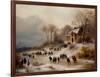 Winter Landscape, 1873 (Oil on Canvas)-Anton Doll-Framed Giclee Print