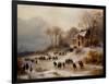 Winter Landscape, 1873 (Oil on Canvas)-Anton Doll-Framed Giclee Print
