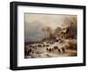 Winter Landscape, 1873 (Oil on Canvas)-Anton Doll-Framed Giclee Print