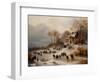 Winter Landscape, 1873 (Oil on Canvas)-Anton Doll-Framed Giclee Print